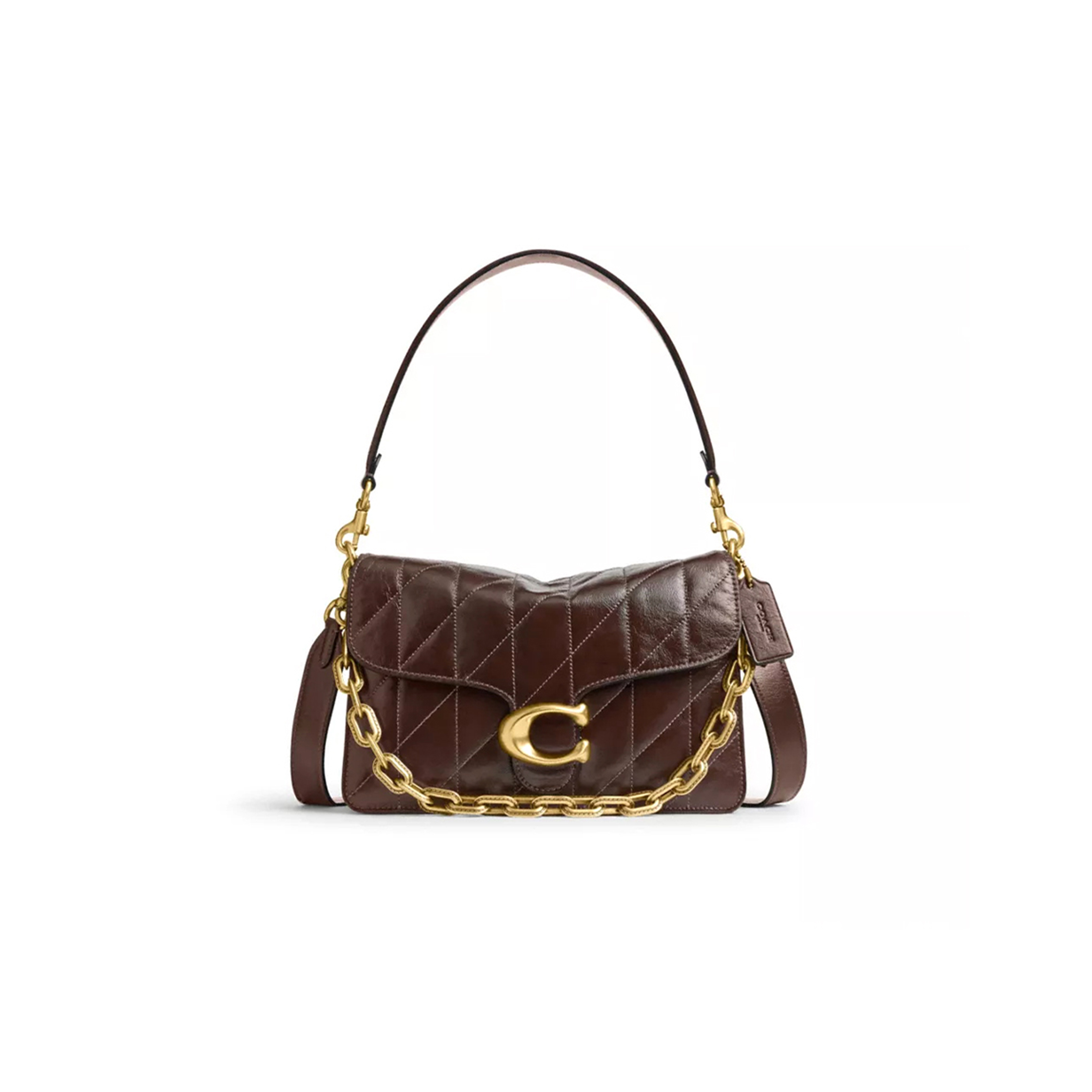 COACH CHAIN TABBY SHOULDER BAG WITH QUILTING CAF55 (26*17*9cm)